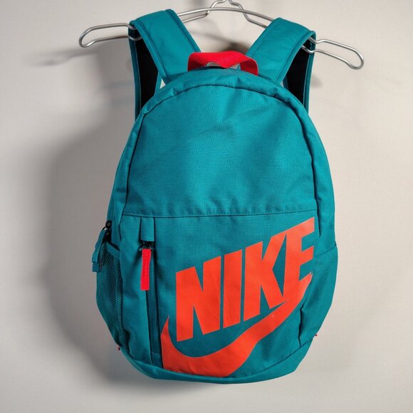 Nike Kids Elemental Backpack Ba6030-367 Teal Orange Heritage - Picture 1 of 7